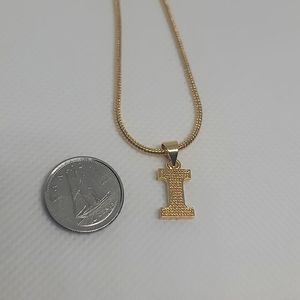 CUTE LETTER I (i) Pendant Necklace